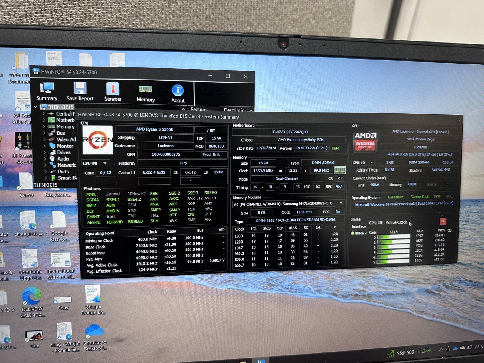 Lenovo ThinkPad E15 Gen 3 (AMD Ryzen 5 5500U, 16gb DDR4, 256gb SSD) - Image 5