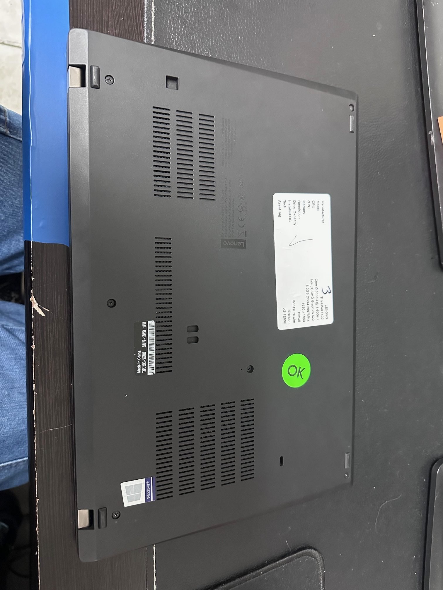 Thinkpad T490 - i5-8365u, 16gb DDR4, 128gb SSD - Image 7